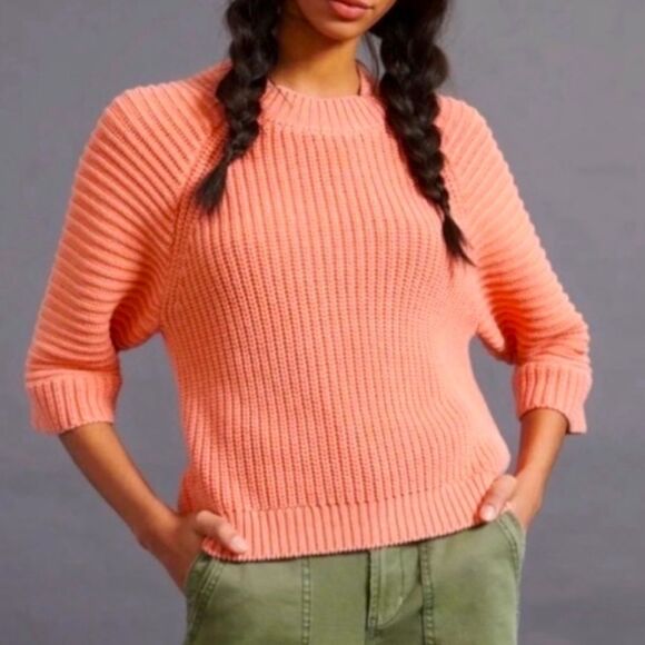 Maeve Anthropologie Coral sweater size XS - Picture 1 of 8